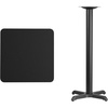 image:imageFlash Furniture 24 Square Table and 22x22 XBase BlackBlack