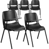 image:imageFlash Furniture HERCULES 5 Pack Black Ergonomic Shell Chair with Right Handed FlipUp Tablet Arm