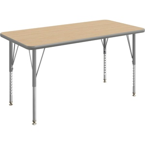 image:imageFlash Furniture 48 x 24 Adjustable Activity Table Light Gray Short LegsLight Natural