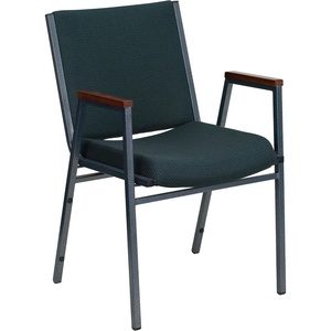 image:imageFlash Furniture Hercules Fabric Stack Chair with Arms BurgundyGreen Patterned Fabric