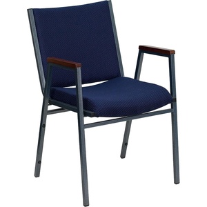 image:imageFlash Furniture Hercules Fabric Stack Chair with Arms BurgundyNavy Patterned Fabric