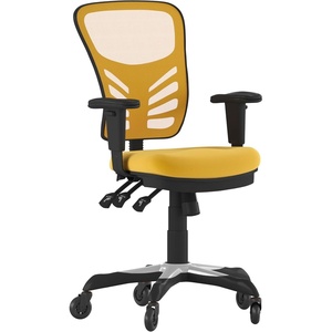 image:imageFlash Furniture MidBack Mesh Executive Office Chair BlackYelloworange