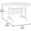 image:imageFlash Furniture 5Piece HDPE Adirondack Dining Set GrayWhite