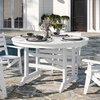 image:imageFlash Furniture 5Piece HDPE Adirondack Dining Set GrayWhite