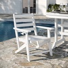 image:imageFlash Furniture 5Piece HDPE Adirondack Dining Set GrayWhite