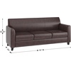 image:imageFlash Furniture Hercules LeatherSoft Sofa GrayBrown