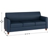 image:imageFlash Furniture Hercules LeatherSoft Sofa GrayNavy