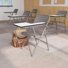 image:imageFlash Furniture Rutherford 2 Pack Premium Steel Folding Chairs with Right Handed and Left Handed Tablet Arms