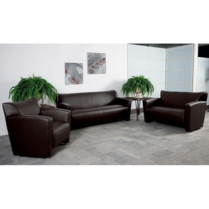 image:imageFlash Furniture Hercules Majesty Series Black LeatherSoft SofaBrown