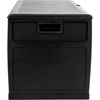 image:imageFlash Furniture 120 Gallon Plastic Deck Box  AllWeather Patio Storage and Organization for Throw Pillows Pool Toys or Garden ToolsBlack