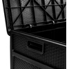 image:imageFlash Furniture 120 Gallon Plastic Deck Box  AllWeather Patio Storage and Organization for Throw Pillows Pool Toys or Garden ToolsBlack