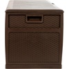 image:imageFlash Furniture 120 Gallon Plastic Deck Box  AllWeather Patio Storage and Organization for Throw Pillows Pool Toys or Garden ToolsBrown