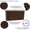 image:imageFlash Furniture 120 Gallon Plastic Deck Box  AllWeather Patio Storage and Organization for Throw Pillows Pool Toys or Garden ToolsBrown