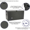 image:imageFlash Furniture 120 Gallon Plastic Deck Box  AllWeather Patio Storage and Organization for Throw Pillows Pool Toys or Garden ToolsGray