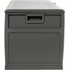 image:imageFlash Furniture 120 Gallon Plastic Deck Box  AllWeather Patio Storage and Organization for Throw Pillows Pool Toys or Garden ToolsGray