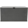 image:imageFlash Furniture 120 Gallon Plastic Deck Box  AllWeather Patio Storage and Organization for Throw Pillows Pool Toys or Garden ToolsGray