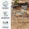 image:imageFlash Furniture 2375 in Aluminum Round Table SilverSilver
