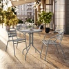 image:imageFlash Furniture 2375 in Aluminum Round Table SilverSilver