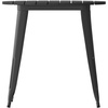 image:imageFlash Furniture 30 Round Outdoor Dining Table BlackBlackBlack TopBlack Frame