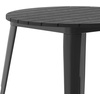 image:imageFlash Furniture 30 Round Outdoor Dining Table BlackBlackBlack TopBlack Frame