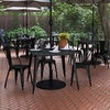 image:imageFlash Furniture 36 Square Outdoor Dining Table BlackBlackBlack TopBlack Frame