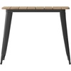 image:imageFlash Furniture 36 Square Outdoor Dining Table BlackBlackBrownBlack