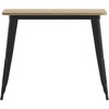 image:imageFlash Furniture 36 Square Outdoor Dining Table BlackBlackBrownBlack