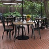 image:imageFlash Furniture 36 Square Outdoor Dining Table BlackBlackBrownBlack