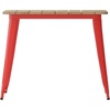 image:imageFlash Furniture 36 Square Outdoor Dining Table BlackBlackBrownRed