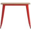 image:imageFlash Furniture 36 Square Outdoor Dining Table BlackBlackBrownRed