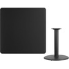 image:imageFlash Furniture Graniss 42 Square Mahogany Laminate Table Top with 24 Round Table Height BaseNatural