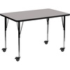 image:imageFlash Furniture Mobile Wren 48 x 30 HP Laminate Table GreyGrey