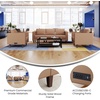 image:imageFlash Furniture Hercules LeatherSoft Reception Set Cognac 3Piece SetCognac
