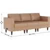 image:imageFlash Furniture Hercules LeatherSoft Reception Set Cognac 3Piece SetCognac