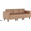 image:imageFlash Furniture Hercules LeatherSoft Reception Sofa CognacCognac