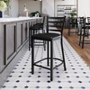 image:imageFlash Furniture Hercules Ladder Back Counter StoolVinyl Seat BlackBlack