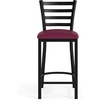 image:imageFlash Furniture Hercules Ladder Back Counter StoolVinyl Seat BlackBurg