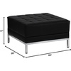 image:imageFlash Furniture Hercules LeatherSoft Ottoman Black