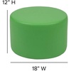 image:imageFlash Furniture Soft Seating Circle Seat RedGreen