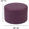 image:imageFlash Furniture Soft Seating Circle Seat RedPurple