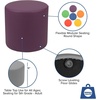 image:imageFlash Furniture Soft Seating Circle Seat RedPurple