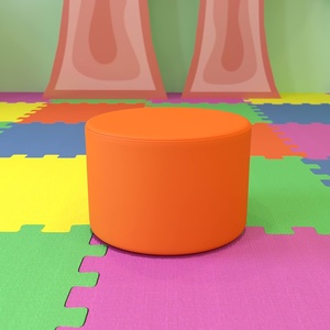 image:imageFlash Furniture Soft Seating Circle Seat RedOrange