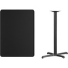 image:imageFlash Furniture 42x30 Rectangular Table and 235x295 XBase MahoganyBlack