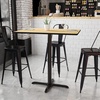 image:imageFlash Furniture 42x30 Rectangular Table and 235x295 XBase MahoganyNatural