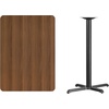 image:imageFlash Furniture 42x30 Rectangular Table and 235x295 XBase MahoganyWalnut