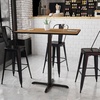 image:imageFlash Furniture 42x30 Rectangular Table and 235x295 XBase MahoganyWalnut