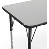 image:imageFlash Furniture 60 x 24 Adjustable Activity Table Gray Short LegsGrey