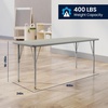 image:imageFlash Furniture 60 x 24 Adjustable Activity Table Gray Short LegsLight Gray