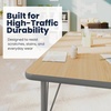 image:imageFlash Furniture 60 x 24 Adjustable Activity Table Gray Short LegsLight Natural