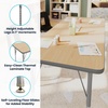 image:imageFlash Furniture 60 x 24 Adjustable Activity Table Gray Short LegsLight Natural
